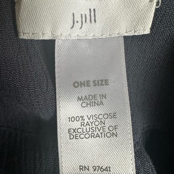 J Jill Embroidered Blue Kimono Cardigan Boho Coverup Aztec Lagenlook Cottage - Picture 5 of 7